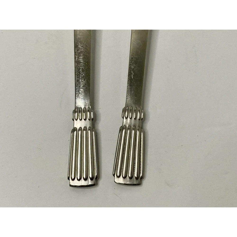 Dansk Designs Thor Stainless Finland Serving Spoon & Meat Fork